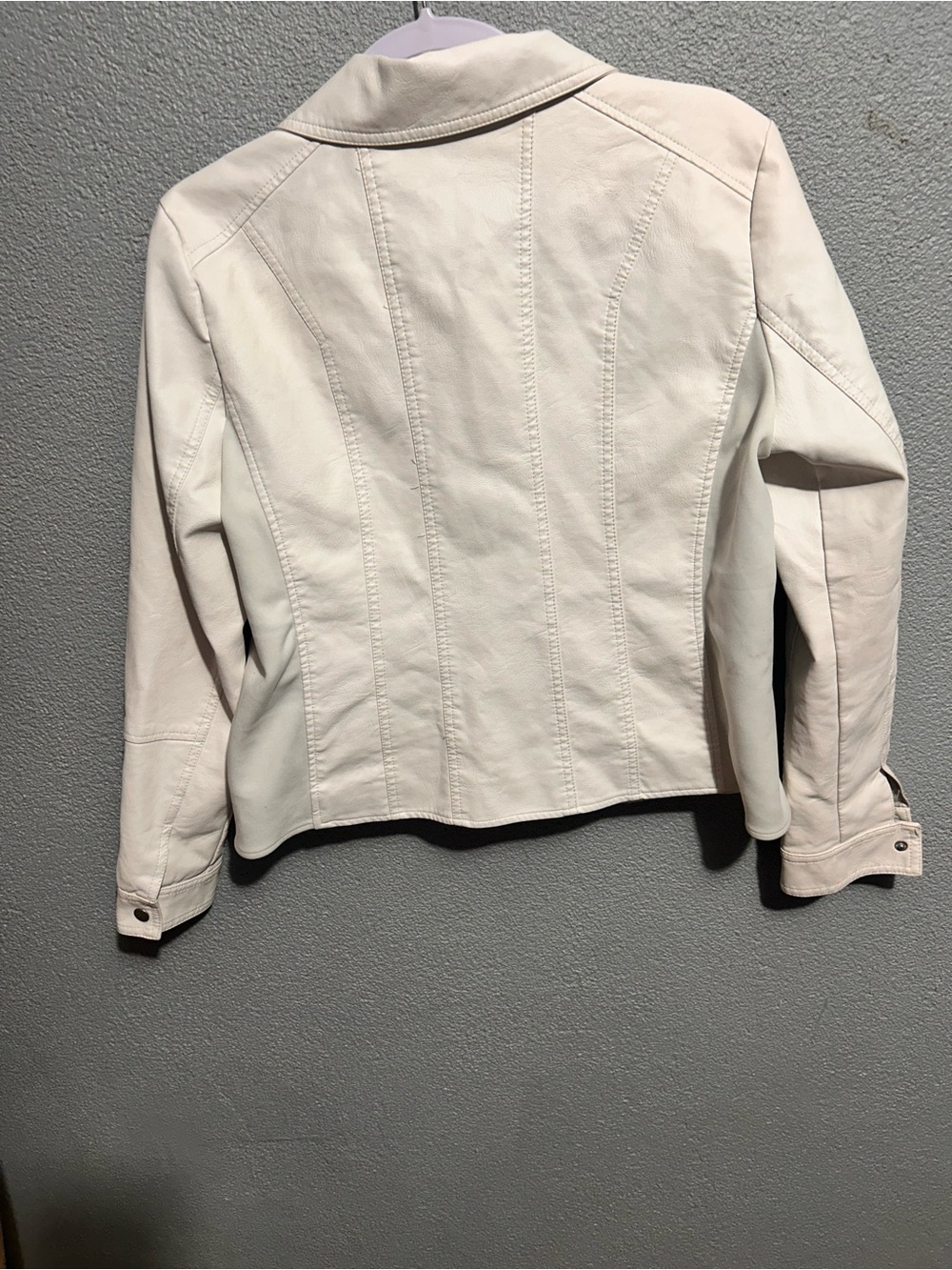 Baccini  faux leather jacket size large - Picture 5 of 10